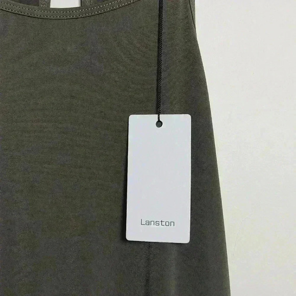 Lanston NWT Halter Sleeveless Jumpsuit in Army Green Size Large - Picture 6 of 14